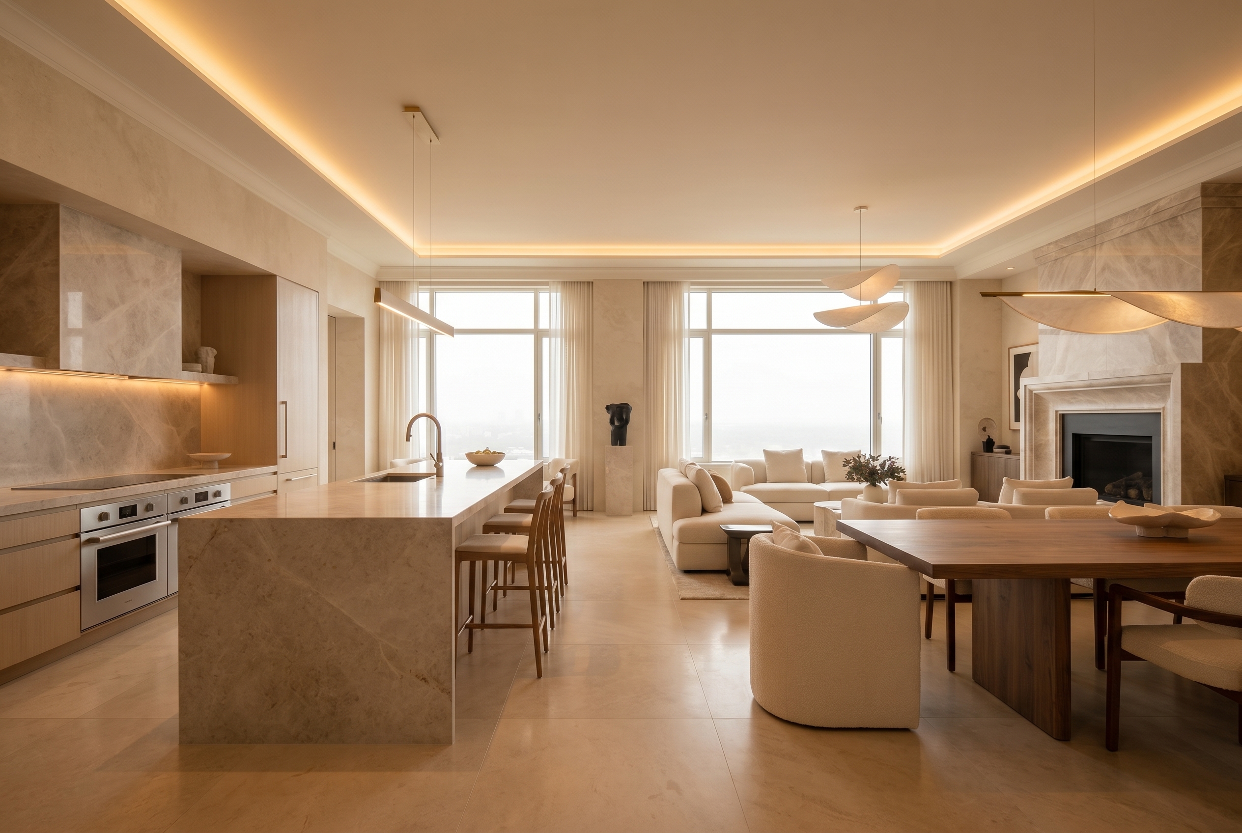 Corporate HQ, Zurich | Material: Pietra Grey | Executive Boardroom